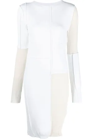 Maison Margiela Midikleid in Colour-Block-Optik