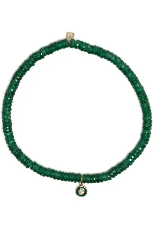 Sydney Evan Perlenarmband aus Aventurin mit 14kt Gelbgolddetail