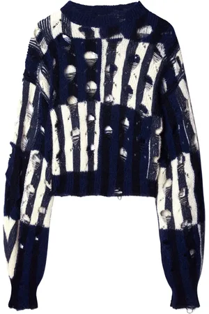 OFF-WHITE Pullover im Distressed-Look