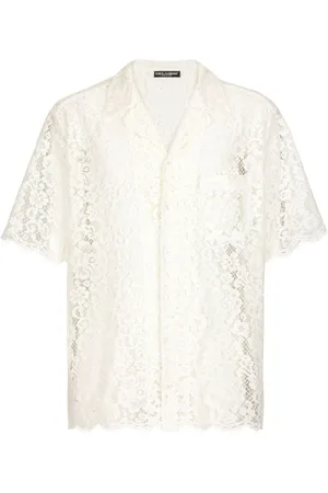 Dolce & Gabbana Semi-transparentes Hemd aus Spitze