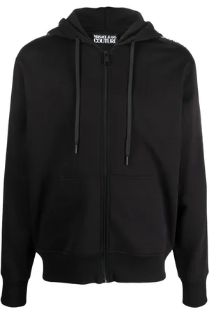 VERSACE Kapuzenjacke mit Logo-Streifen