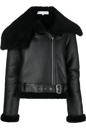 J.W.Anderson Bikerjacke mit Shearling-Besatz