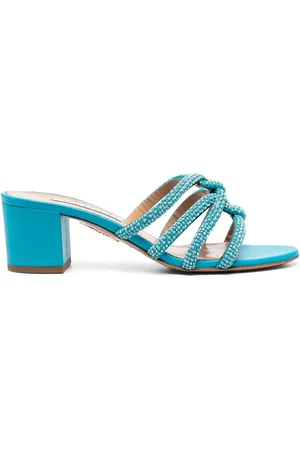 Aquazzura Mules mit Kristallen 60mm