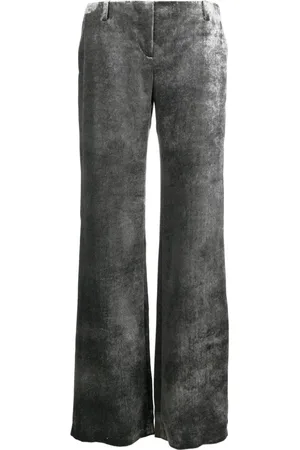 Alberta Ferretti Cropped-Hose aus Samt