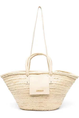 Jacquemus Le Panier Soli Shopper aus Raffiabast