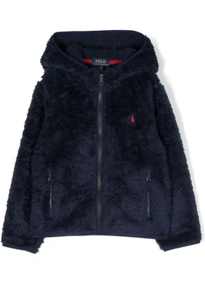 Ralph Lauren Jacke aus Faux Fur mit Polo Pony