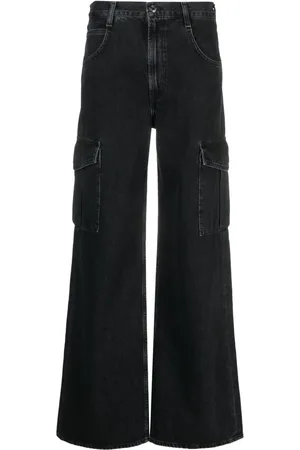 AGOLDE Halbhohe Wide-Leg-Jeans