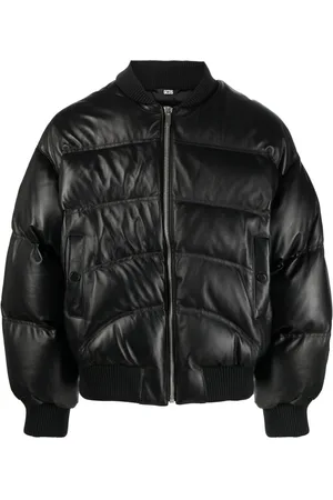 GCDS Gefütterte Lederjacke