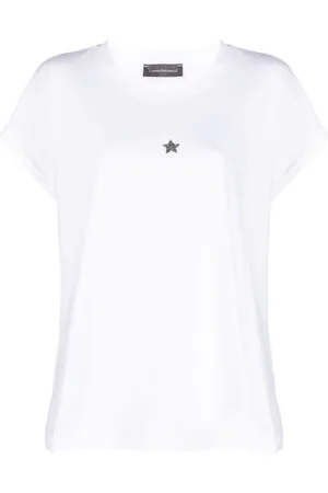 LORENA ANTONIAZZI T-Shirt mit Kristallen