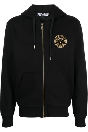 VERSACE Kapuzenjacke mit Logo-Stickerei