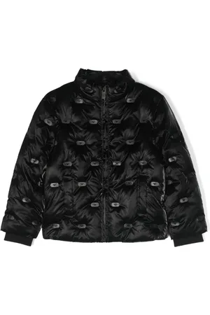 Emporio Armani Gefütterte Jacke mit Logo-Print
