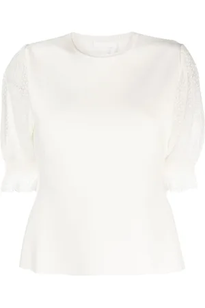 Chloé Strickoberteil mit Spitzendetail