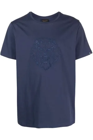 BILLIONAIRE T-Shirt mit Löwenstickerei