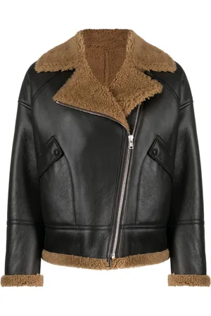 YVES SALOMON Lederjacke mit Reißverschluss