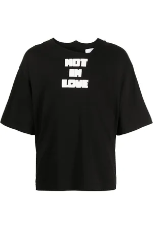 Natasha Zinko Asymmetrisches T-Shirt mit Slogan