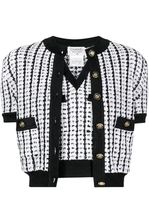 CHANEL Gestrickter Tweed-Cardigan