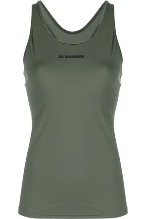 Jil Sander Tanktop mit Logo-Print