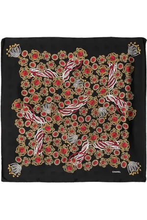 CHANEL Seidenschal mit Schmuck-Print