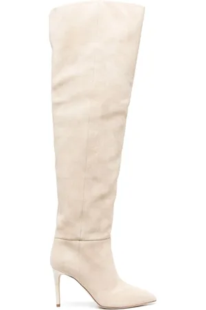 PARIS TEXAS Wildlederstiefel mit Stiletto-Absatz 100mm