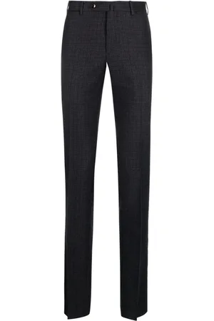 PT Torino Schmale Hose mit Hahnentrittmuster