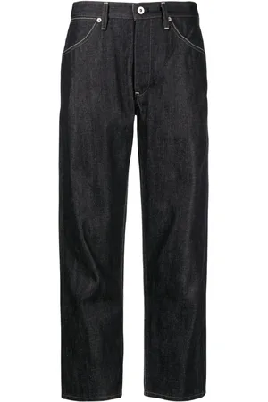 Jil Sander Jeans mit Kontraststickerei