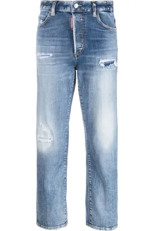 Dsquared2 Gerade High-Rise-Jeans