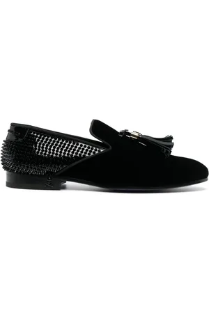 Philipp Plein Loafer aus Samt mit Nieten