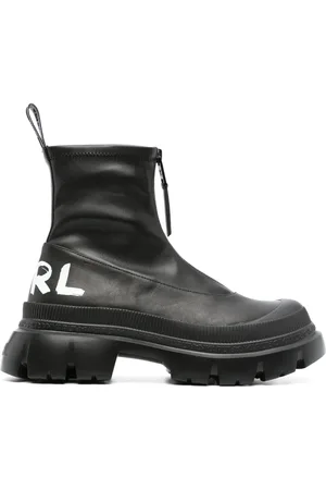 Karl Lagerfeld Stiefeletten mit Logo-Print 60mm