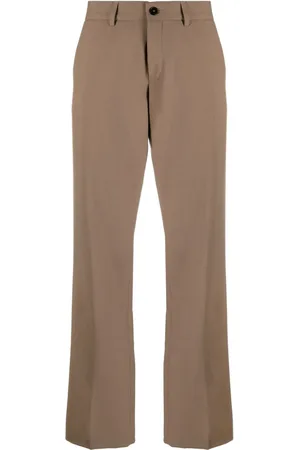 Closed Halbhohe Straight-Leg-Hose