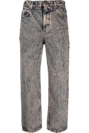 Marni Cropped-Jeans mit Acid-Wash-Effekt