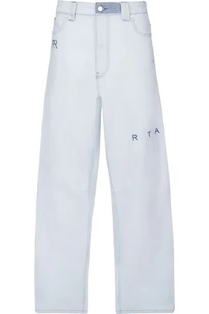 RTA Weite Jeans mit Logo-Stickerei
