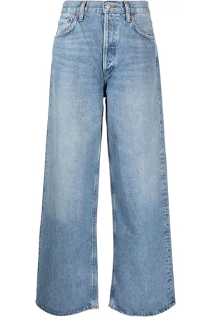 AGOLDE Hoch sitzende Straight-Leg-Jeans