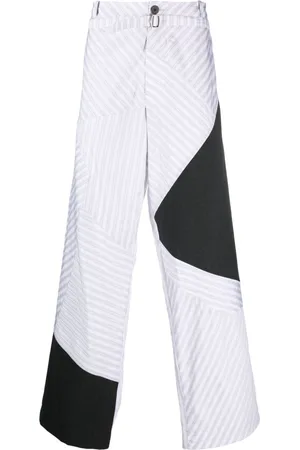 Kiko Kostadinov Weite Hose mit Streifen