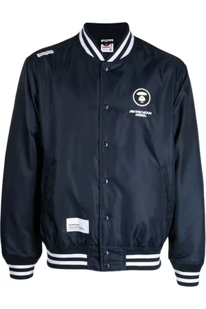 A Bathing Ape Bomberjacke mit Baseball-Kragen