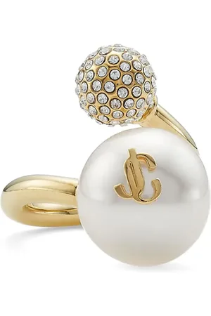 Jimmy Choo Auri Ring mit Logo-Schild
