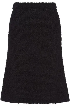 Prada Mittellanger Bouclé-Rock