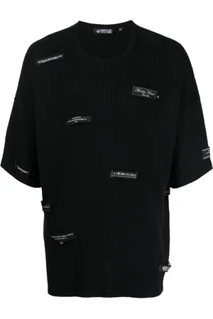 MOSTLY HEARD RARELY SEEN Gestricktes T-Shirt mit Patches
