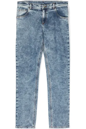 VERSACE Jeans mit Acid-Wash-Effekt