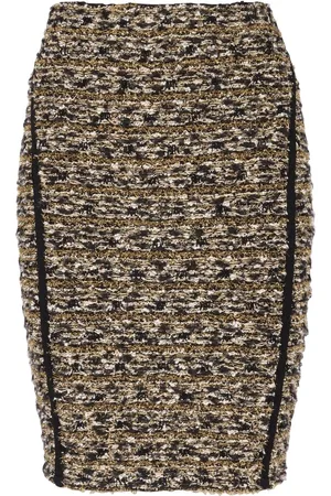 Balmain Knielanger Tweed-Rock