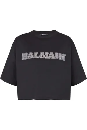 Balmain T-Shirt mit Strass