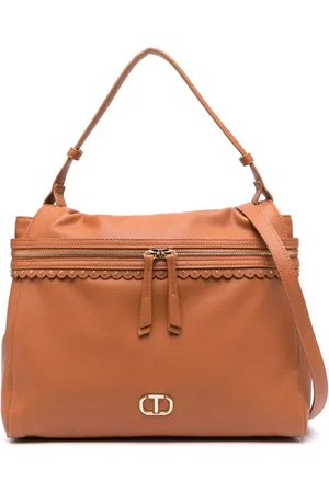 Twin-Set Handtasche mit Logo-Schild