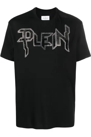 Philipp Plein Chrome T-Shirt mit Schmucksteinen