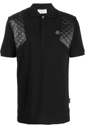 Philipp Plein Skull and Bones Poloshirt mit Strass