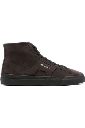 santoni Sneakers aus Wildleder mit Logo