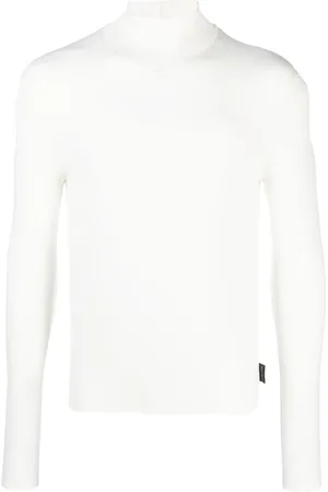 Courrèges Langarmshirt mit Stehkragen
