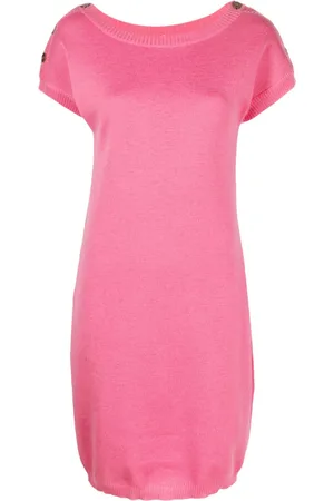Saint Laurent Kurzärmeliges Strickkleid