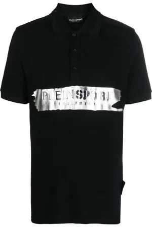 Philipp Plein Silver Brush Poloshirt
