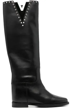 Via Roma Schnürstiefel mit Nieten