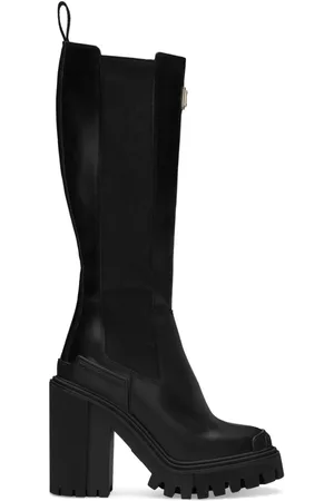 Dolce & Gabbana Stiefel mit Logo-Schild 90mm