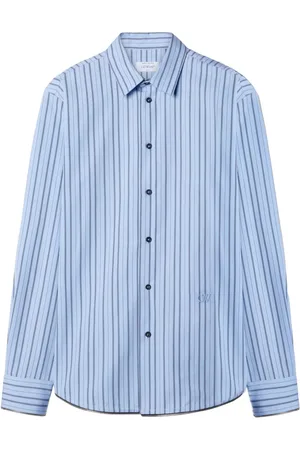 OFF-WHITE Gestreiftes Hemd mit Reißverschlussdetail